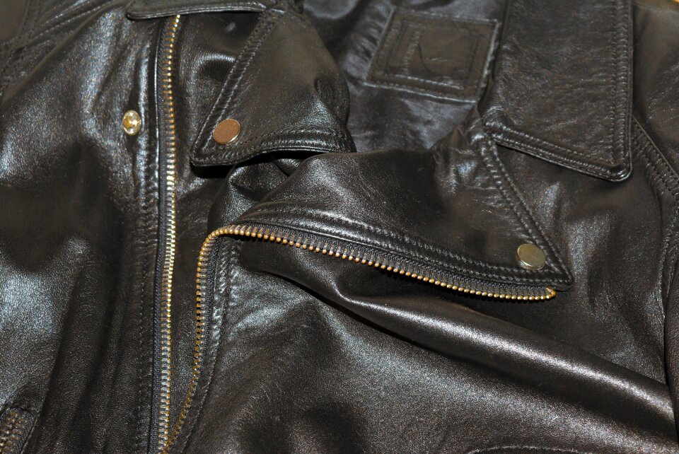 Texture black garment