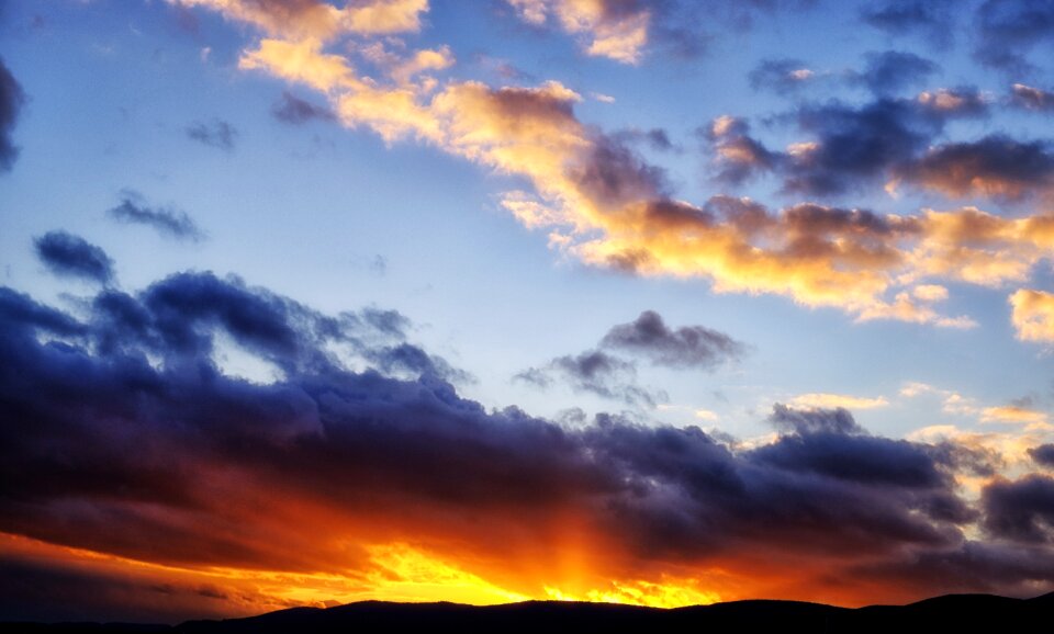 Morgenrot sky clouds