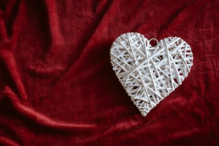 Satin symbol heart