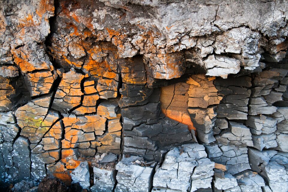 Geology crack erosion