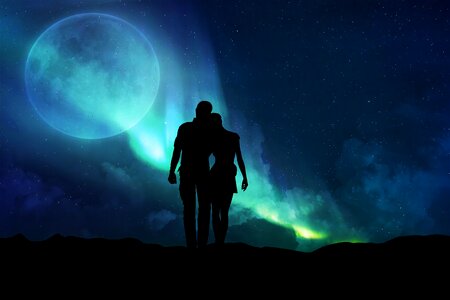 Sky outdoors together