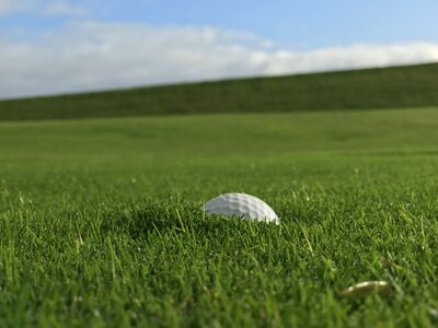 Summer landscape golf ball photo