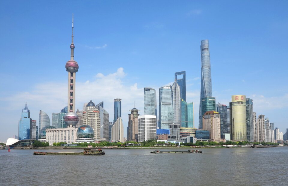 Skyscraper skyline shanghai