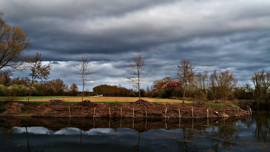 Landscape sky water