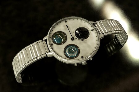 Clock chrome steel