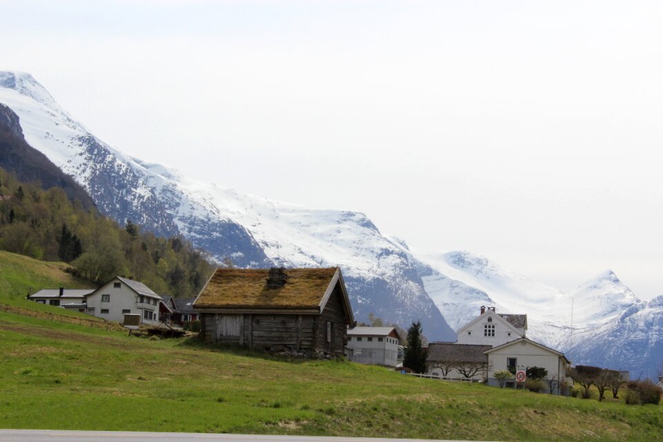 Mountain peak panoramic olden
