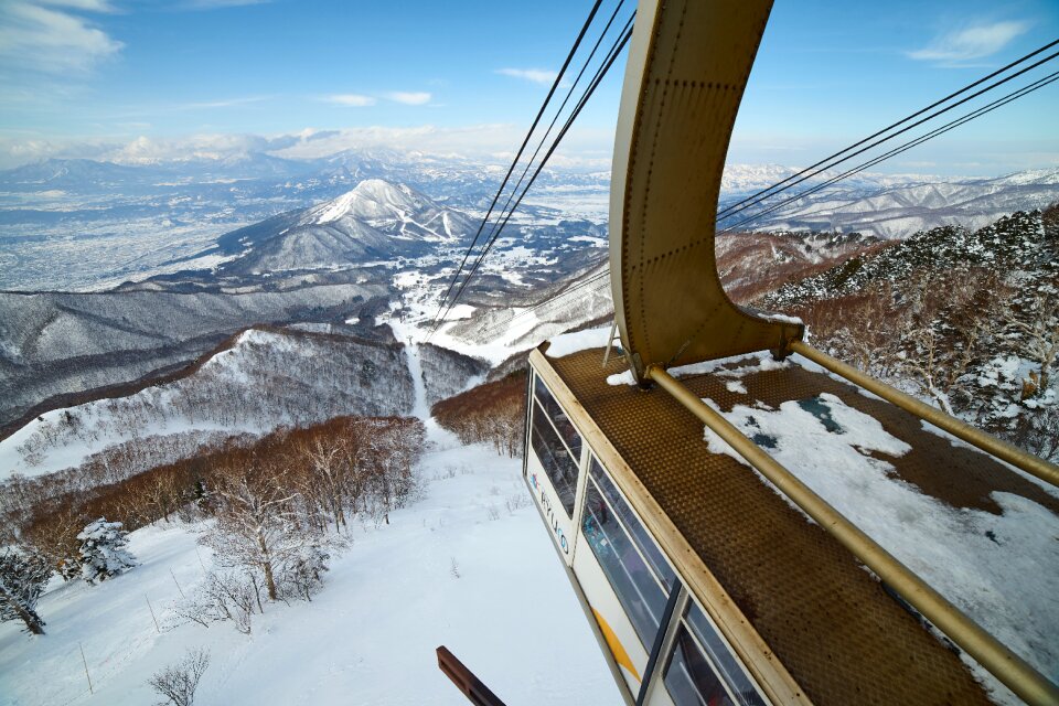 Natural sky ropeway photo