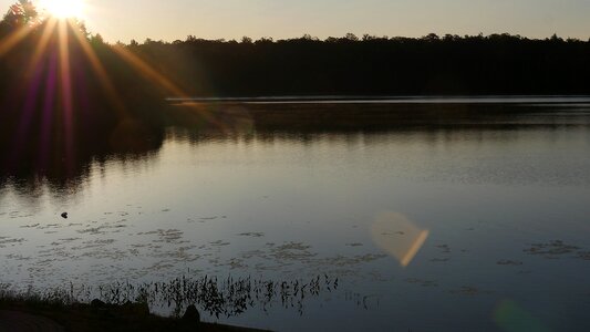 River dawn outdoors photo