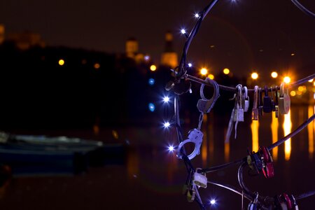 Lake pier lights