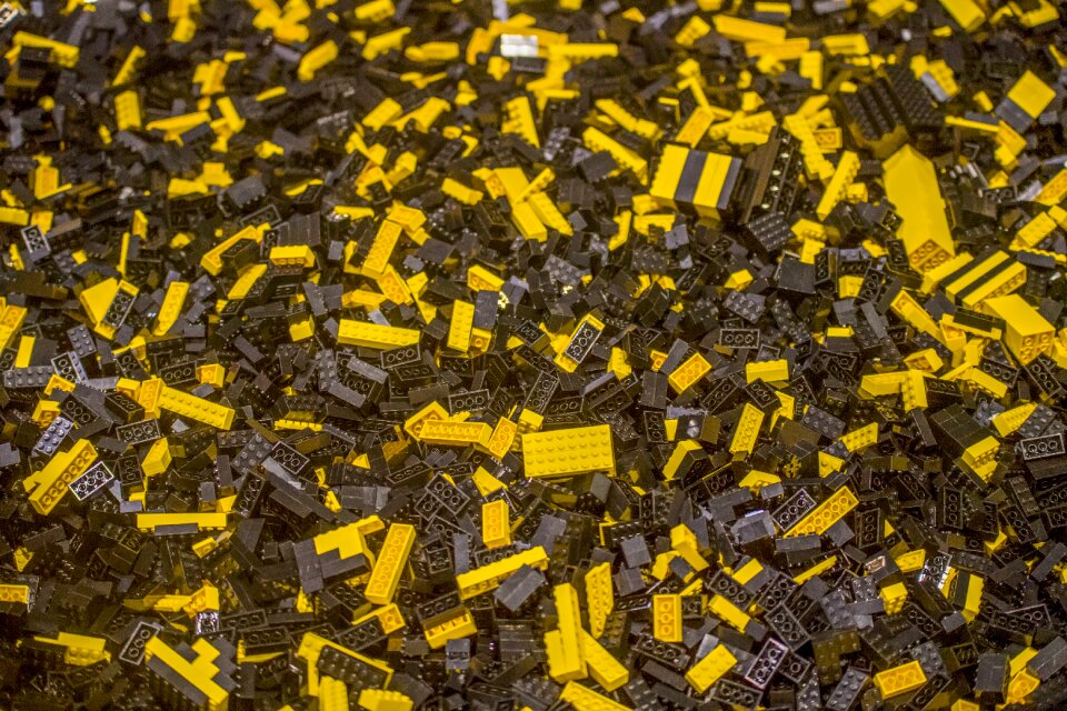 Lego bricks yellow