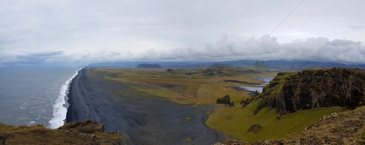 Sky waters panoramic image
