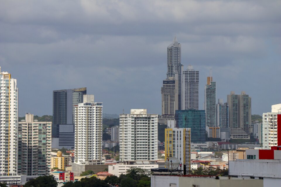 Urban landscape horizon panama city