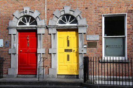 Traditional entrance doors ireland irish photo