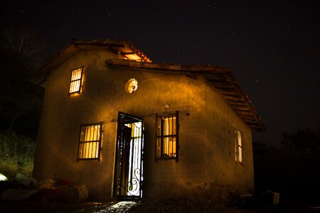Building abandoned outdoors