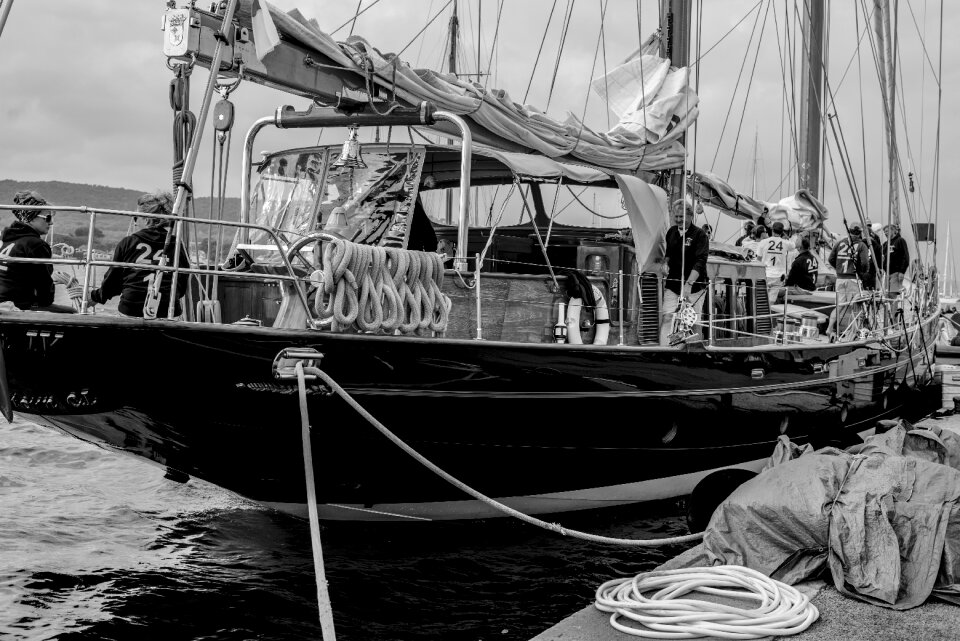 Vehicle black and white st tropez