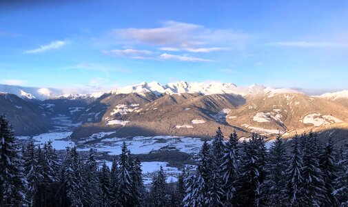 View snow forest