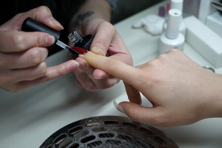 Manicure hand design photo
