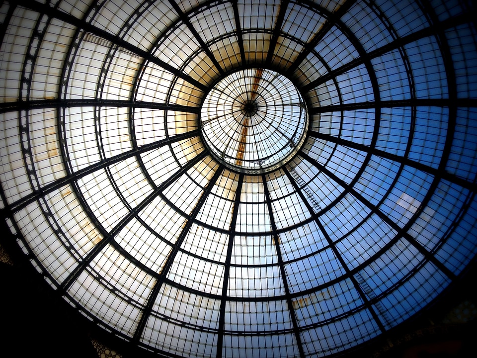 Architecture round glass