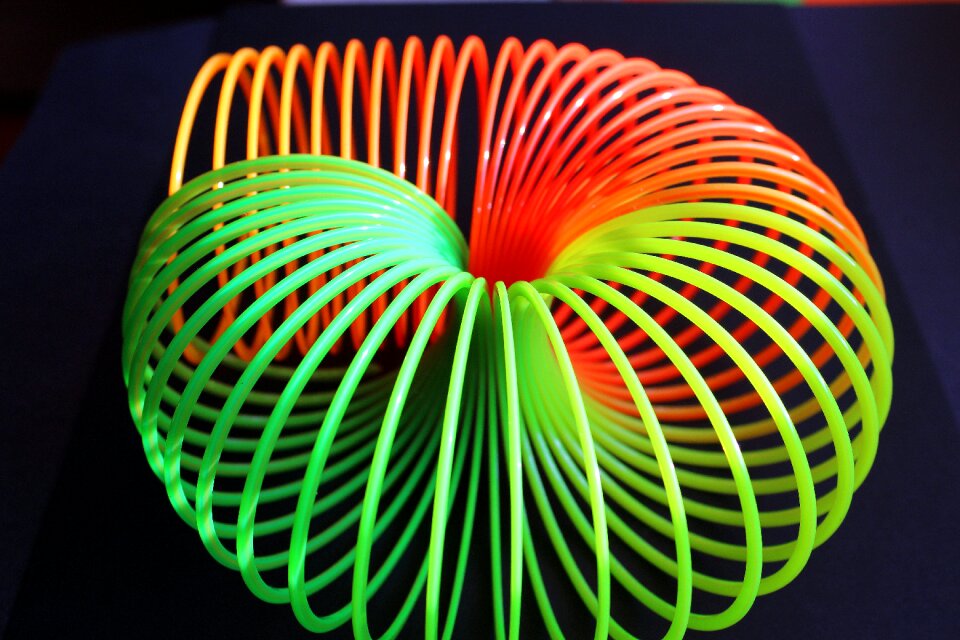 Twisted colorful colorful toys