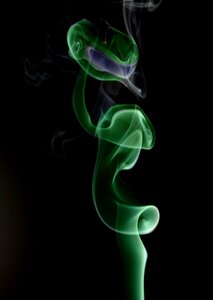 Smoke green abstract