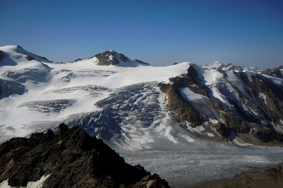 Mountain summit landscape glacier