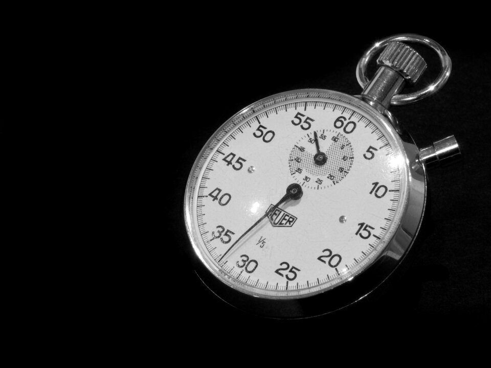 Instrument black time black clock