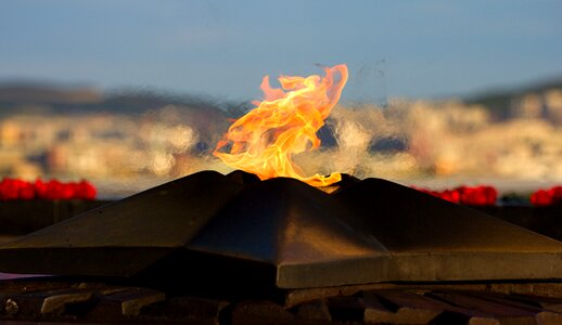 Smoke outdoors fire