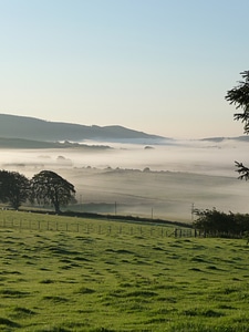 Landscape nature mist photo