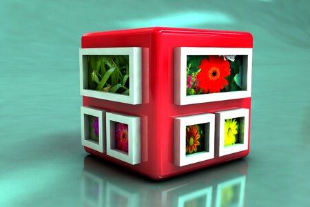 Cube 3d illustration