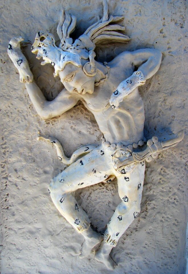 Cancun relief statue