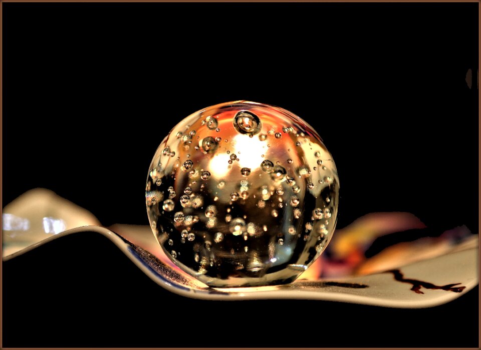 Deco crystal candle