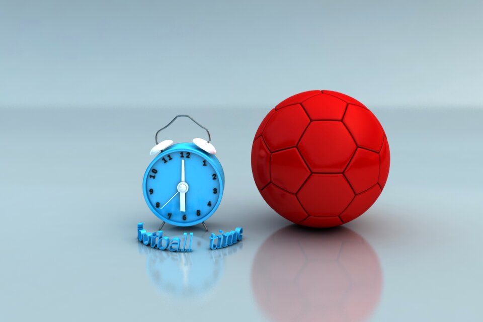 Time of football ball sport