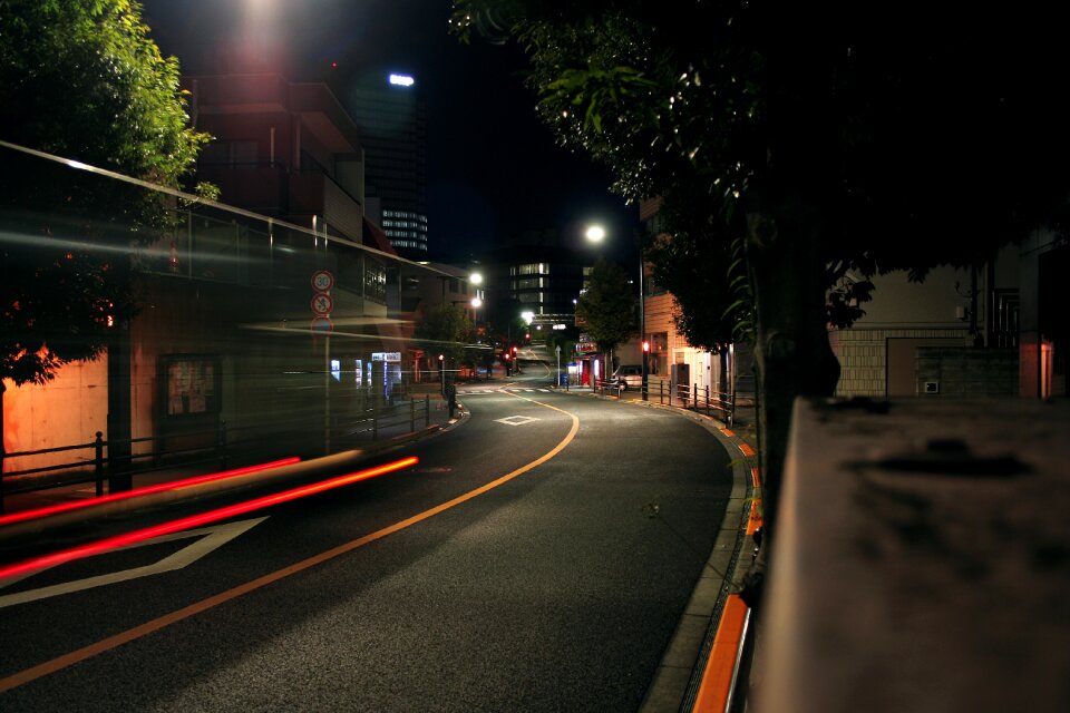 Transportation light trail photo