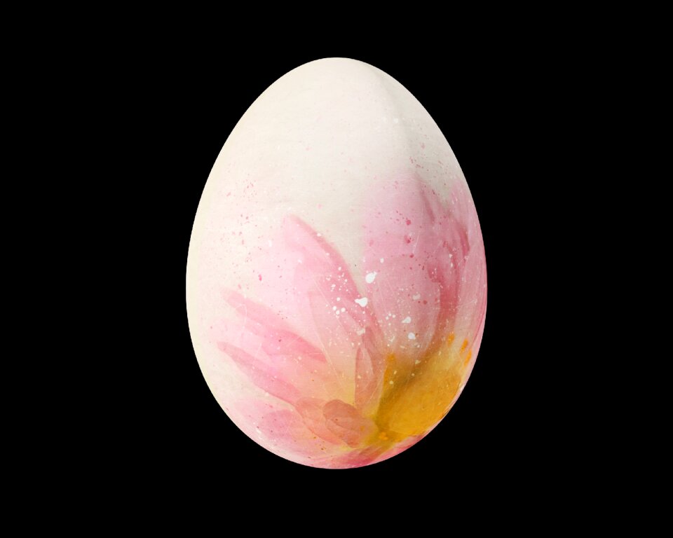 Romantic egg osterkarte