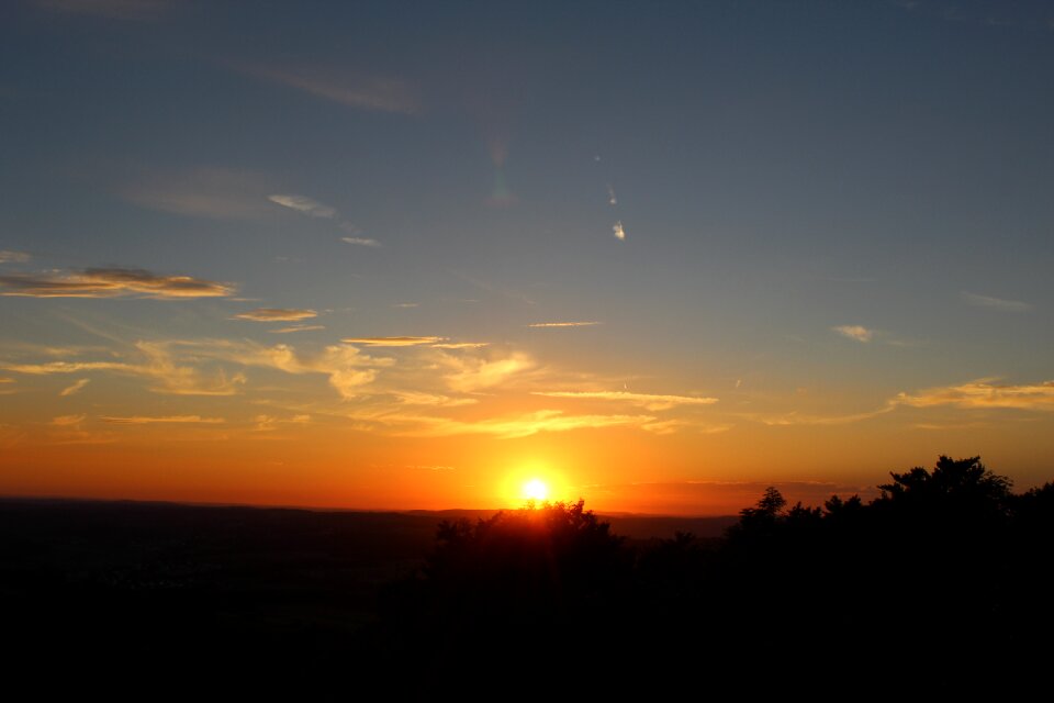 Nature sunset hike hohenstaufen