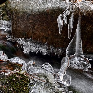 Water ice icicle photo
