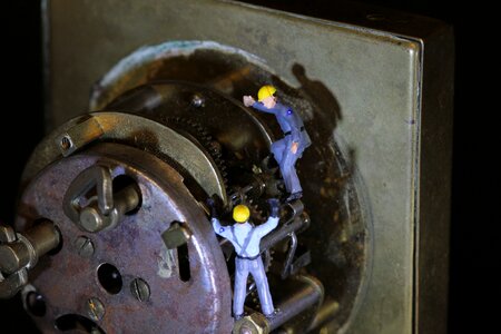 Technology clock repair photo
