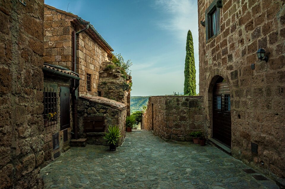 Gothic ancient urban road