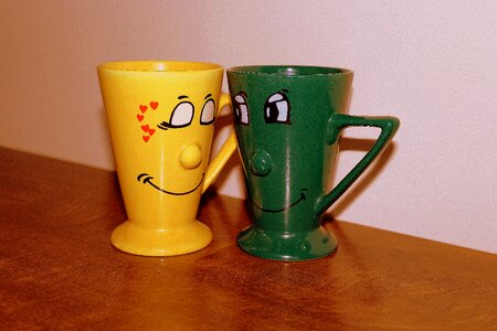 Tea fun cups para photo
