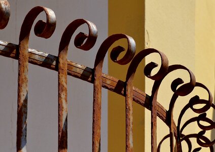 Rusty iron outdoors