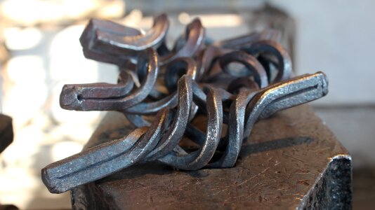 Metal forging forge