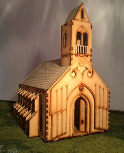Wood house diorama