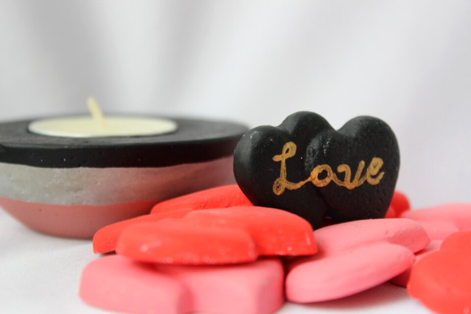 Red valentine hearts