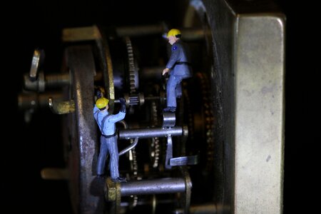 Technology clock repair photo