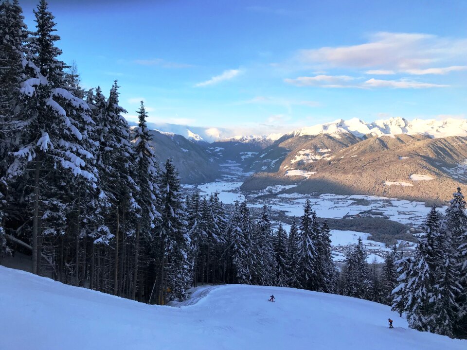 Winter sports skier skiing area photo