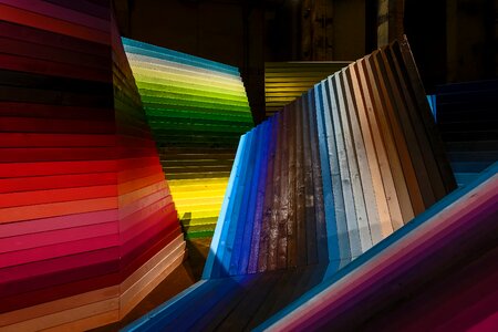 Architecture illuminated perspective-playground