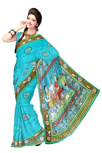 Woman fashion saree photo