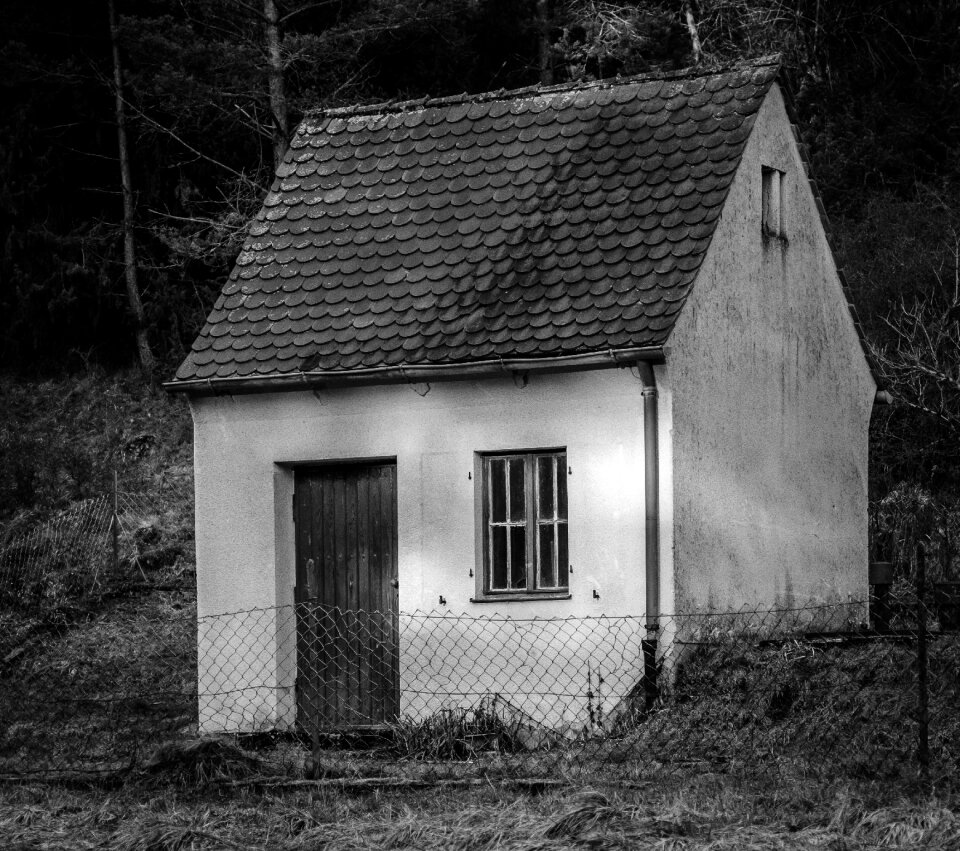 Architecture residential structure black white