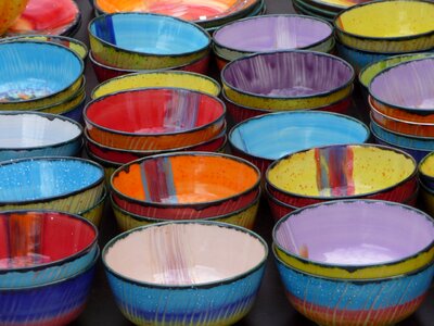 Pottery ceramic bowls photo
