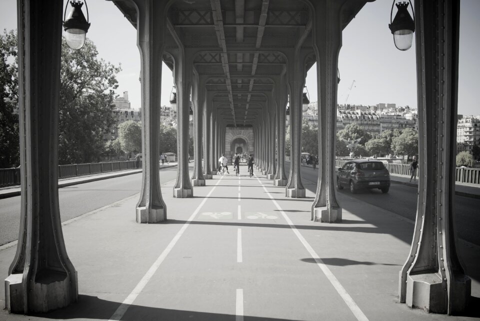 Road bridge paris